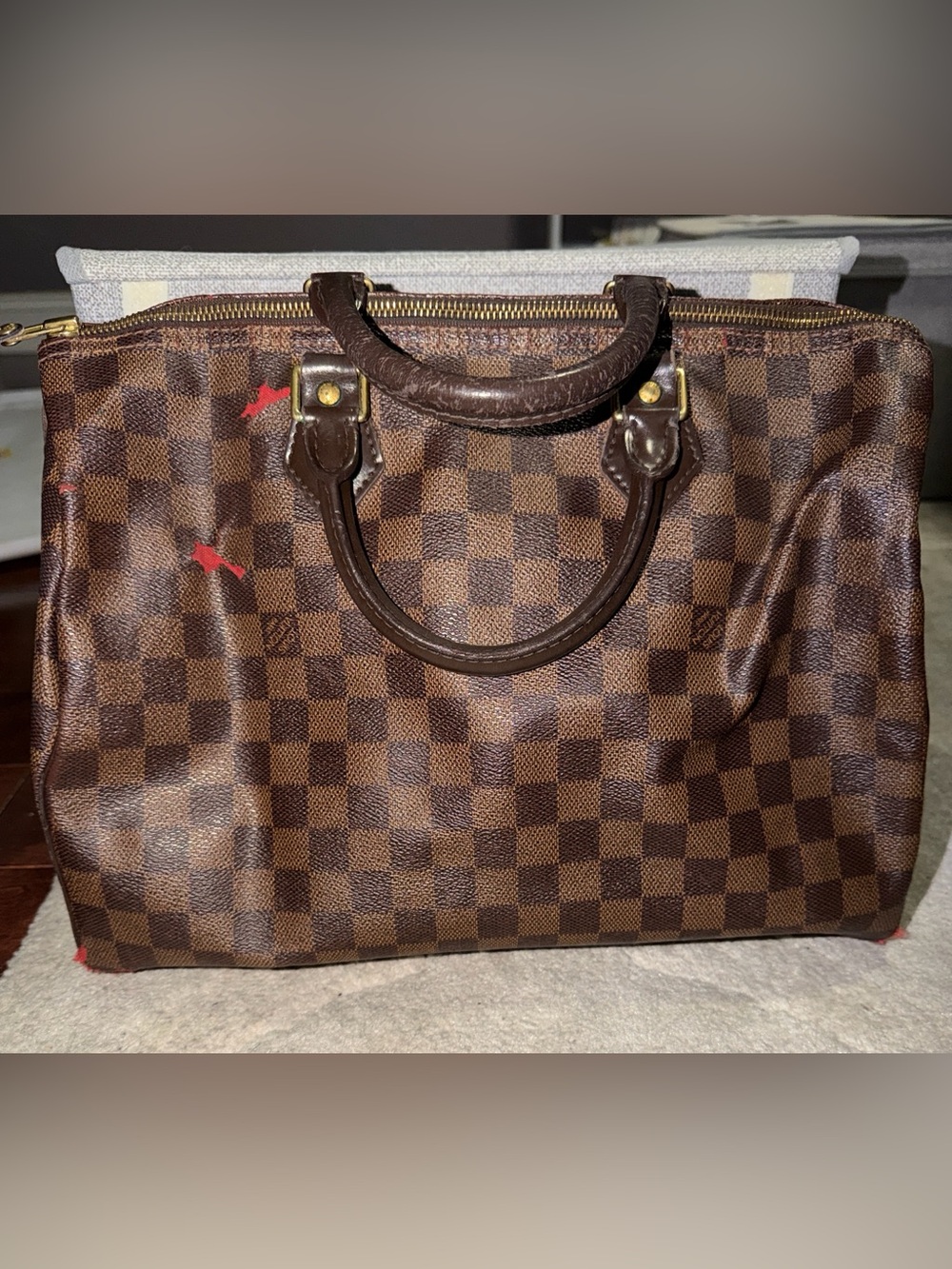 Louis Vuitton Speedy 30 Damier Ebene